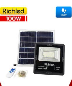 สปอร์ตไลท์โซล่าเซลล์ LED 100W RICHLED FIRST