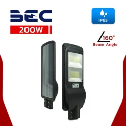 โคมไฟถนนโซลาร์เซลล์ LED 200W BEC รุ่น OSLO