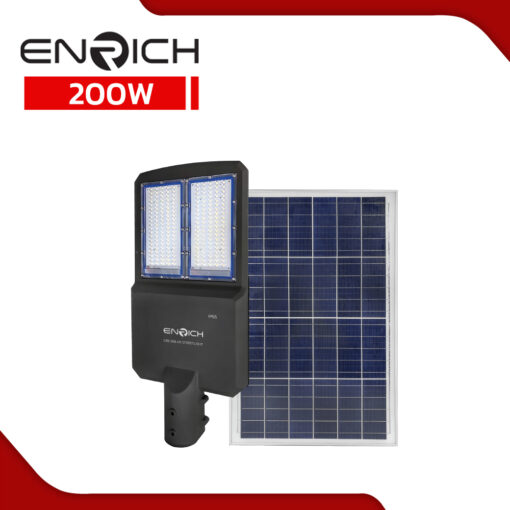 โคมไฟถนนโซล่าเซลล์ LED 200W ENRICH PRO II