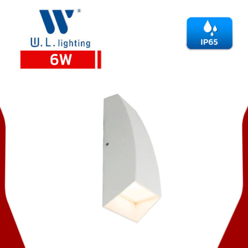 โคมไฟติดผนังภายนอก LED 6W W.L. LIGHTING WL-B41-2-6W-WH - Image 2