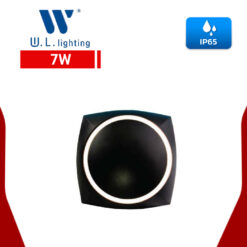 โคมไฟติดผนังภายนอก LED 7W W.L.LIGHTING WL-B37-7W-BK