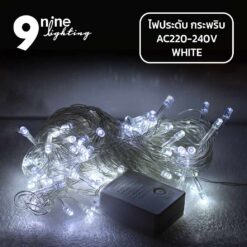ไฟประดับ LED100 แสงขาว ( แบบกระพริบ ) 