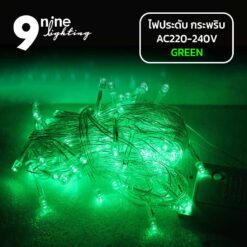 ไฟประดับ LED100 แสงเขียว ( แบบกระพริบ ) 