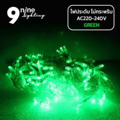 ไฟประดับ-LED100-แสงเขียว-(-แบบไม่กระพริบ-)