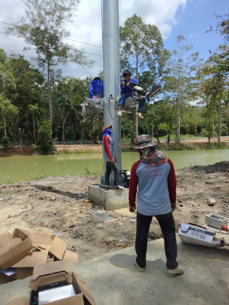 ผลงานเสาไฟไฮแมส​ สูง​ 20​ เมตร​ 4