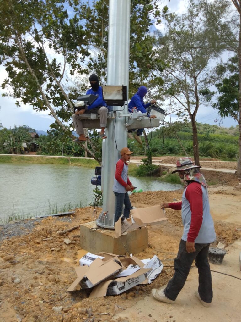 ผลงานเสาไฟไฮแมส​ สูง​ 20​ เมตร​ 2