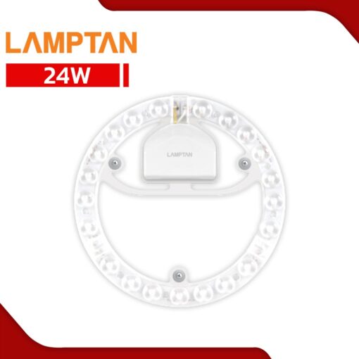 โคมไฟเพดานกึ่งดวงโคม LED 24W LAMPTAN LENS MODULE
