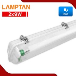 ชุดโคมกันน้ำกันฝุ่น LED 2X9W LAMPTAN TRI-PROOF SET