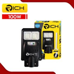 โคมไฟถนนโซล่าเซลล์ LED 100W RICH Sunlight All in one