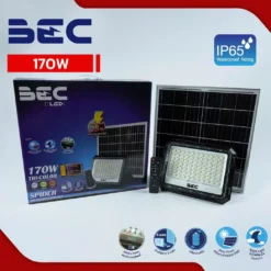 โคมไฟฟลัดไลท์ LED โซล่าเซลล์ รุ่น Spider Tri color 170W