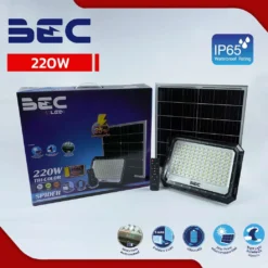 โคมไฟฟลัดไลท์ LED โซล่าเซลล์ รุ่น Spider Tri color 220W
