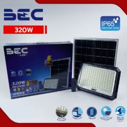 โคมไฟฟลัดไลท์ LED โซล่าเซลล์ รุ่น Spider Tri color 320W