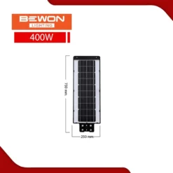 Alternative view of โคมไฟถนนโซล่าเซลล์ BEWON BUILD IN 400W