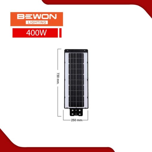 โคมไฟถนนโซล่าเซลล์ BEWON BUILD IN 400W - Image 2