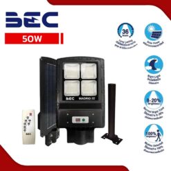โคมไฟถนนโซล่าร์เซลล์ LED BEC MADRID (มาดริด) 50W