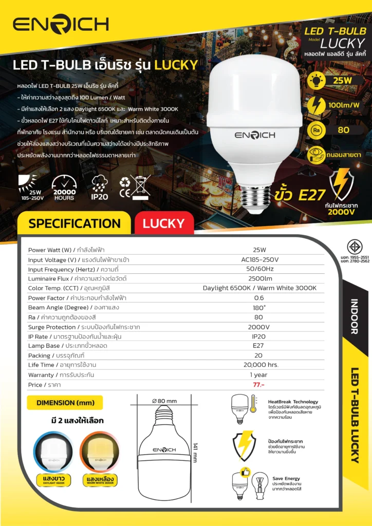 INDOOR-BB02-ENRICH-LED-T-Bulb-Lucky-25W