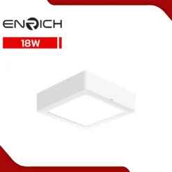 โคมไฟดาวน์ไลท์-LED-หน้าเหลียม-ENRICH-EASY-O-สีขาว-18W
