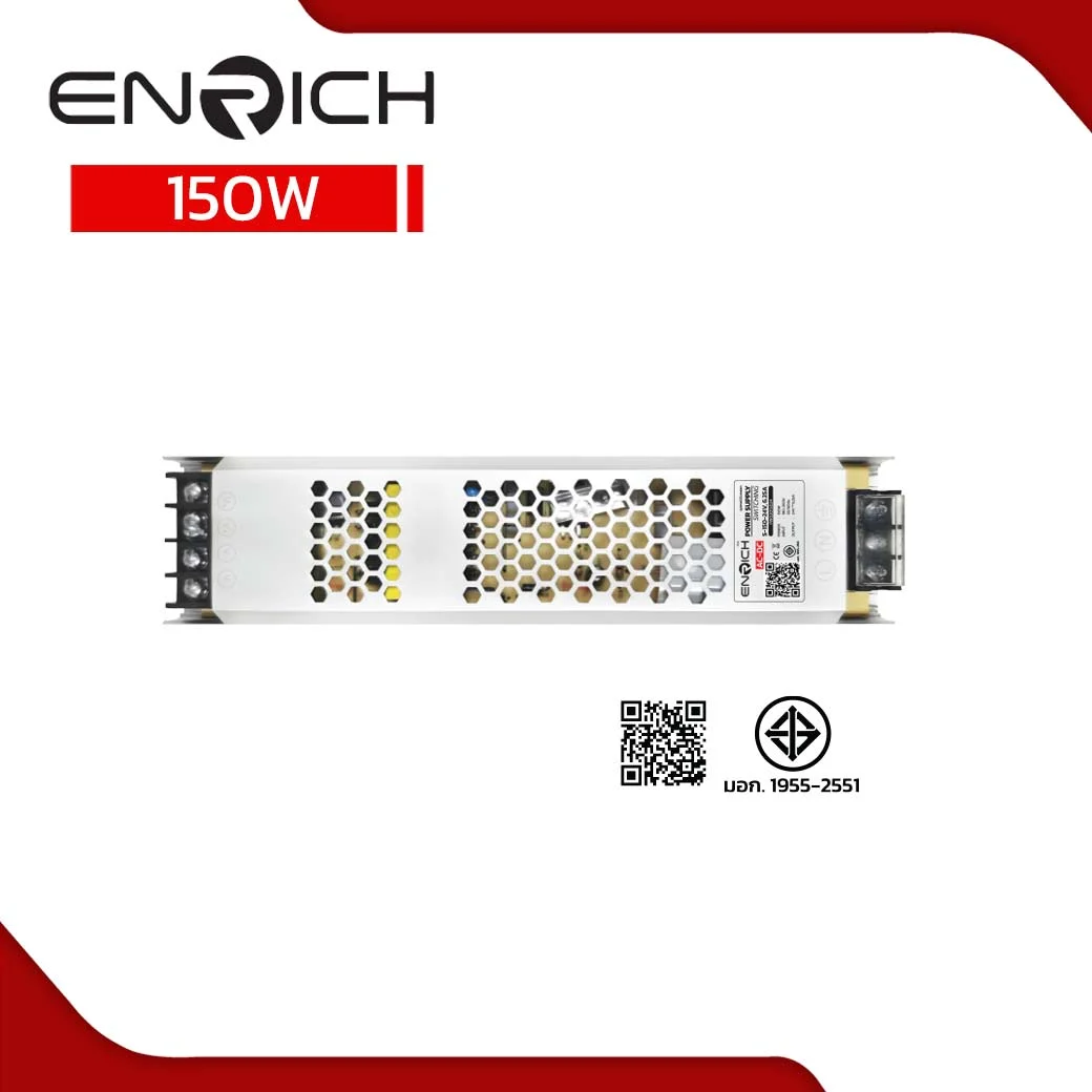 สวิทช์ชิ่ง พาวเวอร์ซัพพลาย ENRICH S-150-24V 6.25A 150W - Image 3