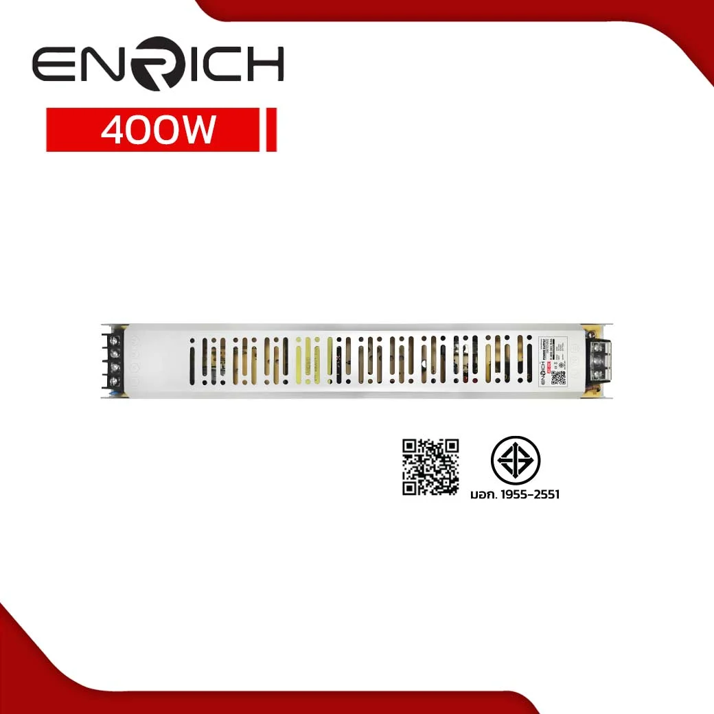 สวิทช์ชิ่ง พาวเวอร์ซัพพลาย ENRICH S-400-24V 16.6A 400W - Image 3