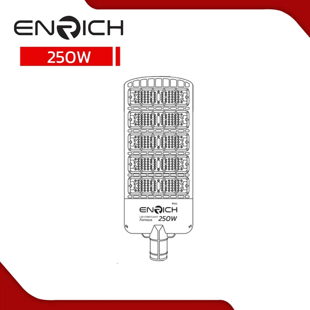โคมไฟถนน LED STREETLIGHT ENRICH 250W รุ่น FAMOUS - Image 3