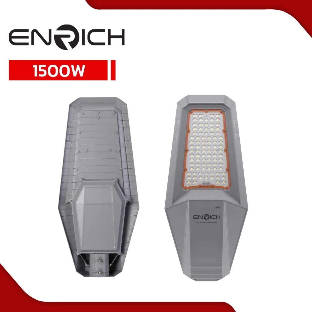 ENRICH โคมไฟถนนโซล่าเซลล์ 1500W LED EN-1500 - Image 2