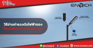 วิธีอ่านแรงดันไฟฟ้าของโคมไฟถนนโซล่าเซลล์