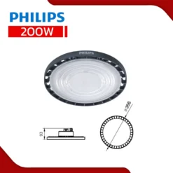 โคมไฮเบย์ LED 200W PHILIPS G4 BY239P