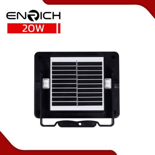 สปอร์ตไลท์โซล่าเซลล์ LED 20W ENRICH SPONGE สีดำพาสเทล(สำหรับพกพา) - Image 3