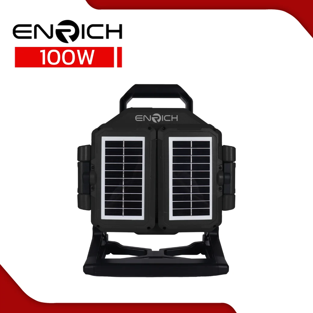 สปอร์ตไลท์โซล่าเซลล์ LED RECHARGE รุ่น JUMBO 100W 3CCT (3)