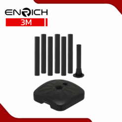 Alternative view of เสาไฟเหล็กตรง ทรงกลม สูง 3เมตร พร้อมฐานเติมน้ำ ENRICH