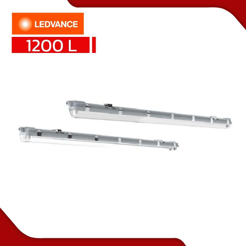 โคมกันน้ำกันฝุ่น LEDVANCE OSRAM Water Proof 12×1 และ 12×2 Housing LED T8
