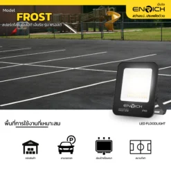 พื้นที่แนะนำสำหรับใช้งานสปอร์ตไลท์ led enrich 50w รุ่น frost